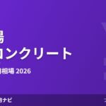 駐車場・土間コンクリートの費用相場 2026年版